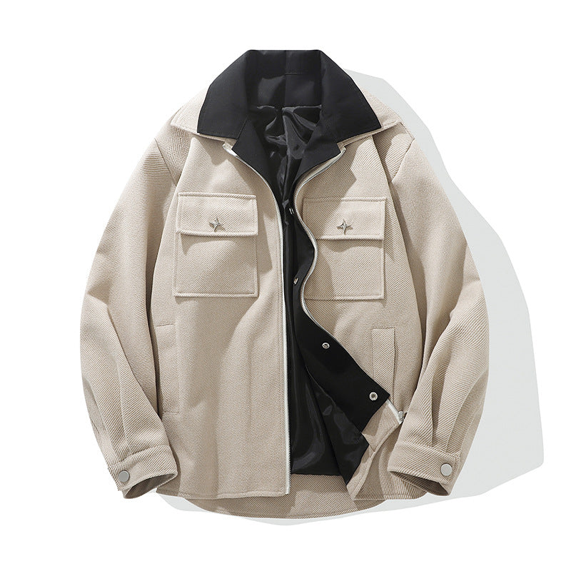 Herren Jacke Übergangsjacke Mit Taschen Modern - BerlinGlamour