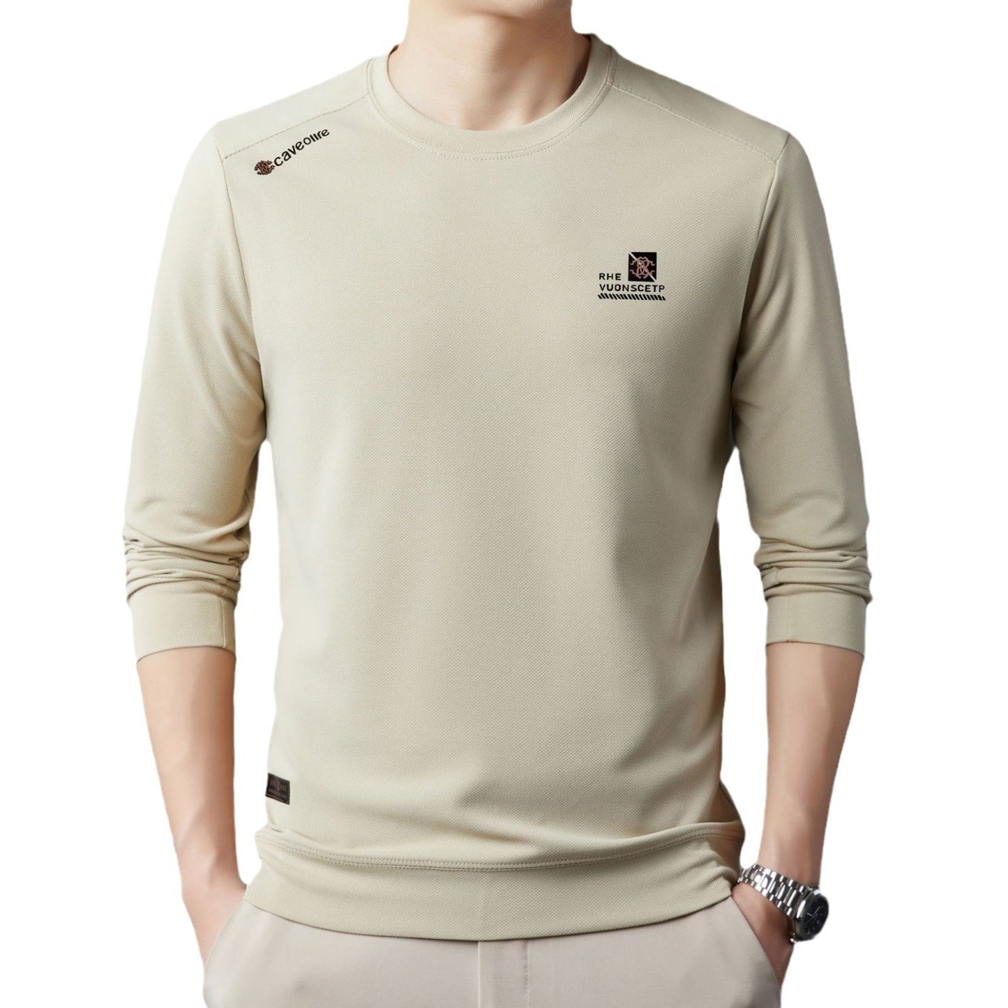 Herren Langarmshirt Atmungsaktiv Funktionell Sportlich
