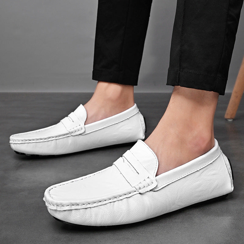 Damen Mokassins Leder Bequem Flexibel