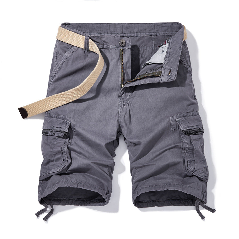 Herren Cargoshorts Mit Vielseitigen Taschen Verstellbar