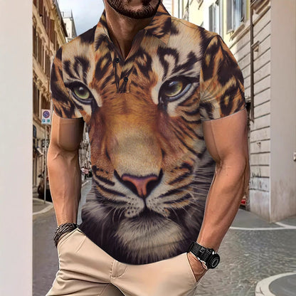 Herren Poloshirt Tiermotiv Modern Berlin Style - BerlinGlamour