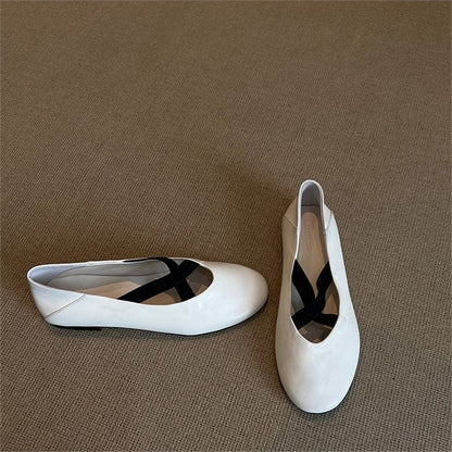Damen Ballerinas Bequem Elastisch Mit Weichem Innenfutter
