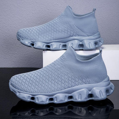 Damen Laufschuhe Atmungsaktiv Strick Schwarz Sport