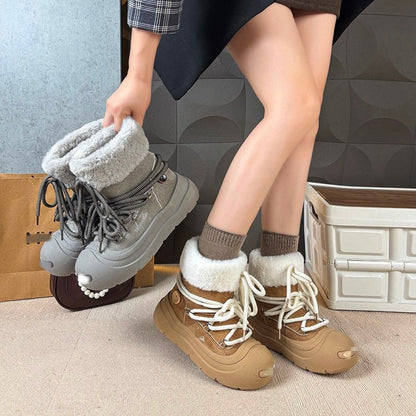 Damen Winterstiefel Flauschig Warme Schnee Stiefel - BerlinGlamour