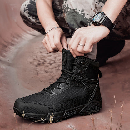 Herren Stiefel Hoch Knöchelschutz Rutschfest Waterproof