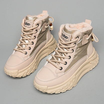 Damen Sneaker Hoch Modisch Isolierend Rutschfest - BerlinGlamour