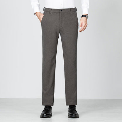 Herren Anzughose Slim Fit Modern Elegant Schwarz
