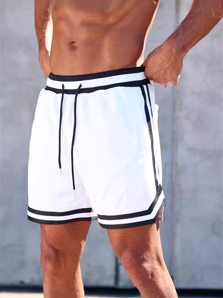 Herren Sports Shorts Mesh atmungsaktiv Seitenstreifen