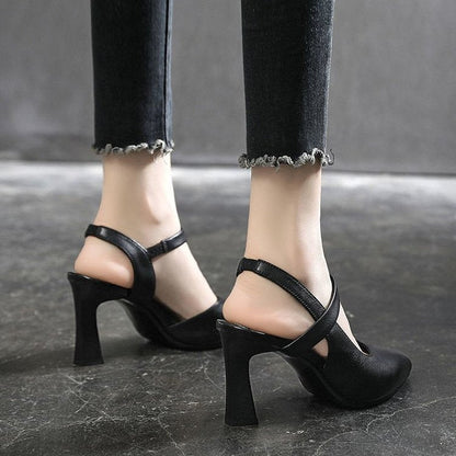 Damen Slingpumps Elegante Absätze Verstellbarer Riemen