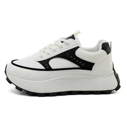 Damen Sneaker Plattform Schuhe Modisch Rutschfest