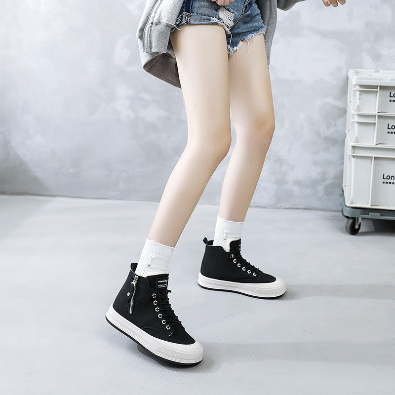 Damen Sneaker Hoch Hoher Schaft Kuschelig Warm