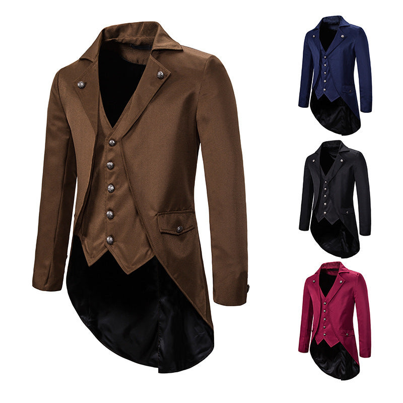 Herren Blazer Elegant Modern Asymmetrisch Floral