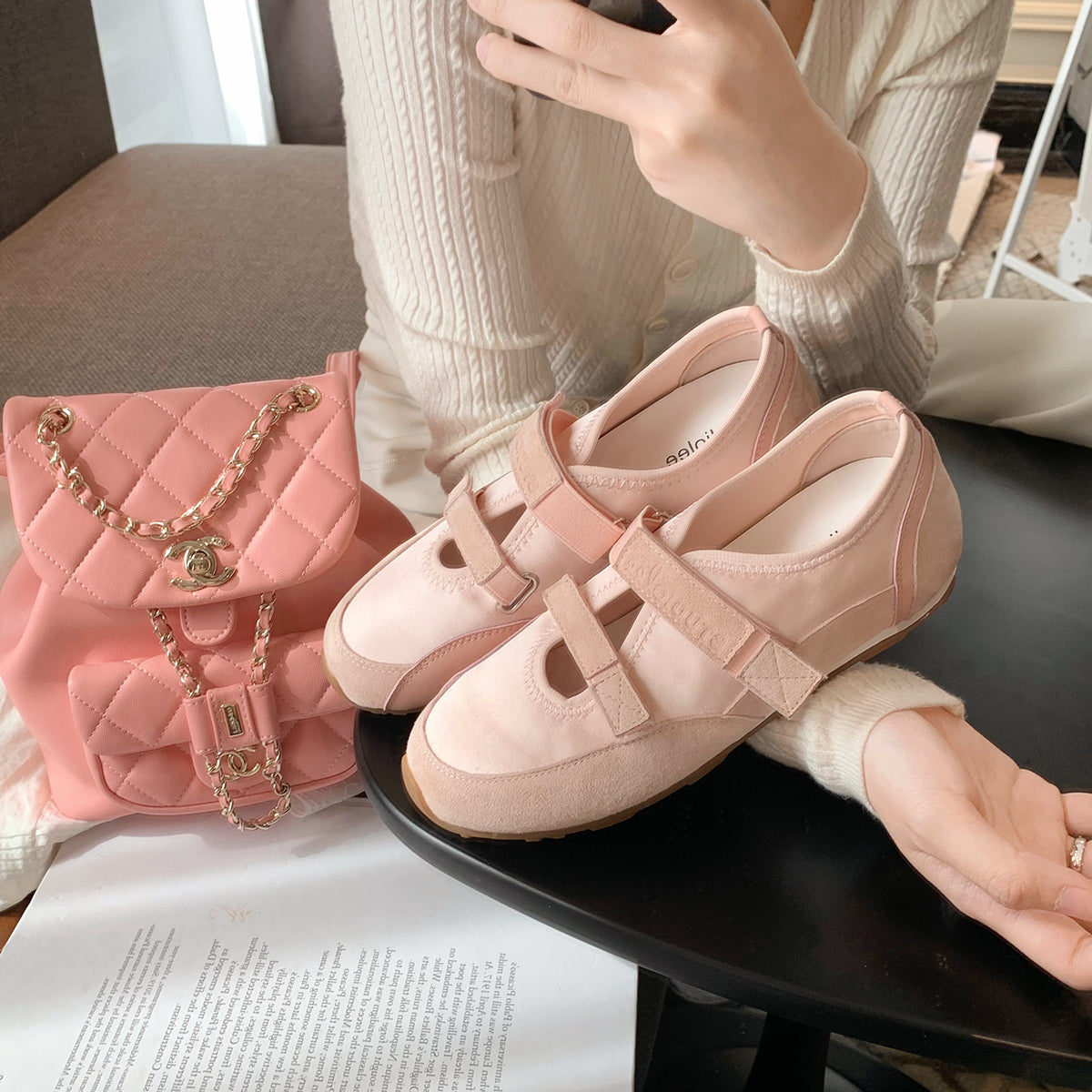 Damen Sneaker Bequem Klettverschluss Weite Einstellbar