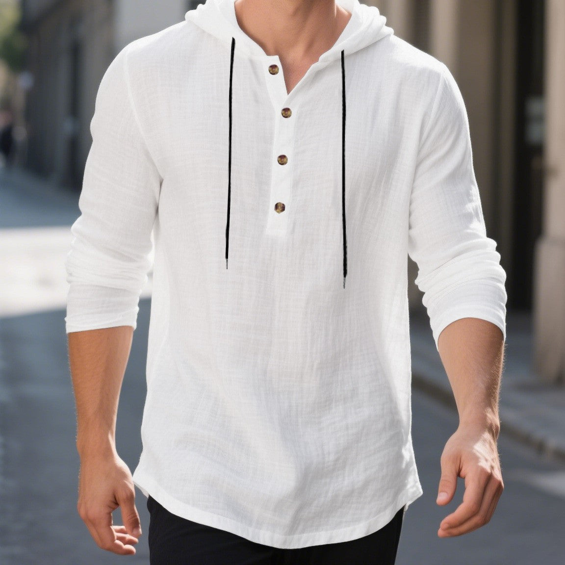 Herren Kapuzenpullover Trendig Grau