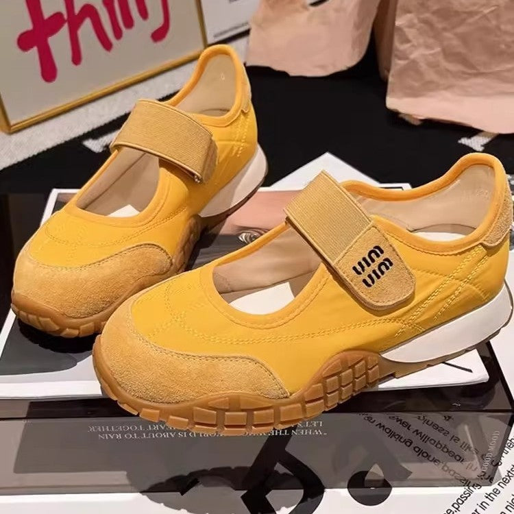 Sneaker Damen Sportlich Bequem Klettverschluss - BerlinGlamour