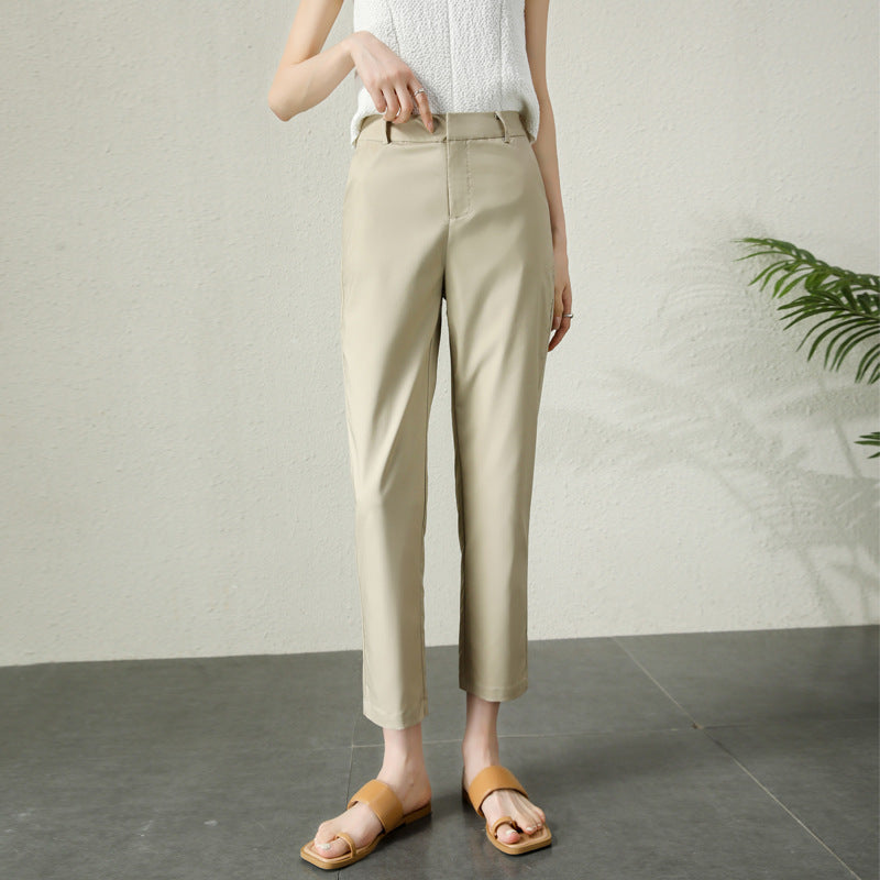 Damen Chino Hose Elegant Slim Fit
