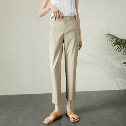 Damen Chino Hose Elegant Slim Fit