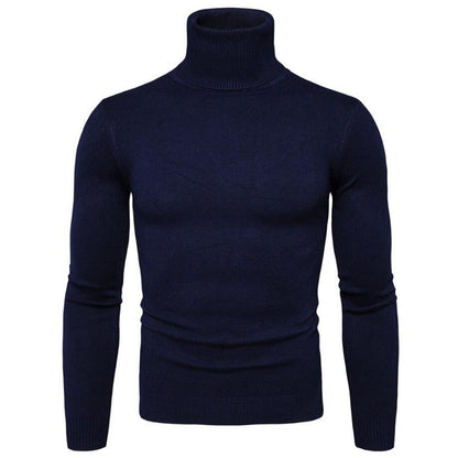 Herren Pullover Rollkragen Merinowolle Fein Eleganter