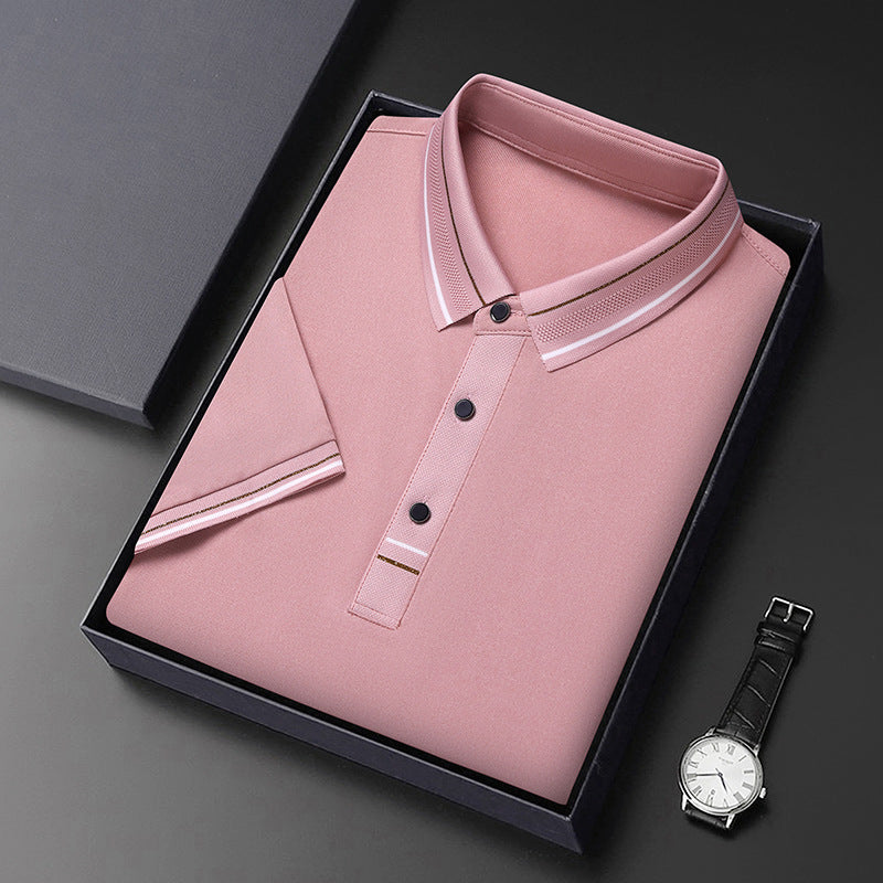 Herren Polohemd Modern Strukturiert Elegantes Design