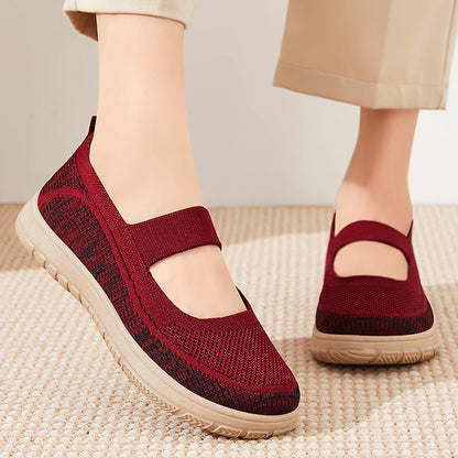 Damen Sneaker Bequem Atmungsaktiv mit Elastik