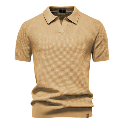 Herren Polo-Shirt Kurzarm Strukturiert Modern Berlin