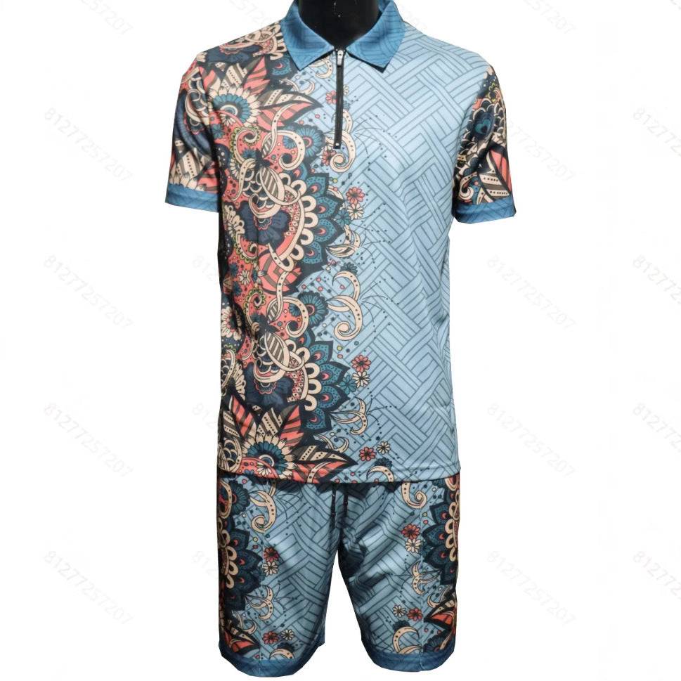 Herren Freizeit-Set Modern mit Taschen und Trend-Druck