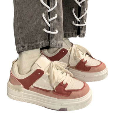 Damen Sneaker Sportlich Schnell Schnüren Laufschuhe