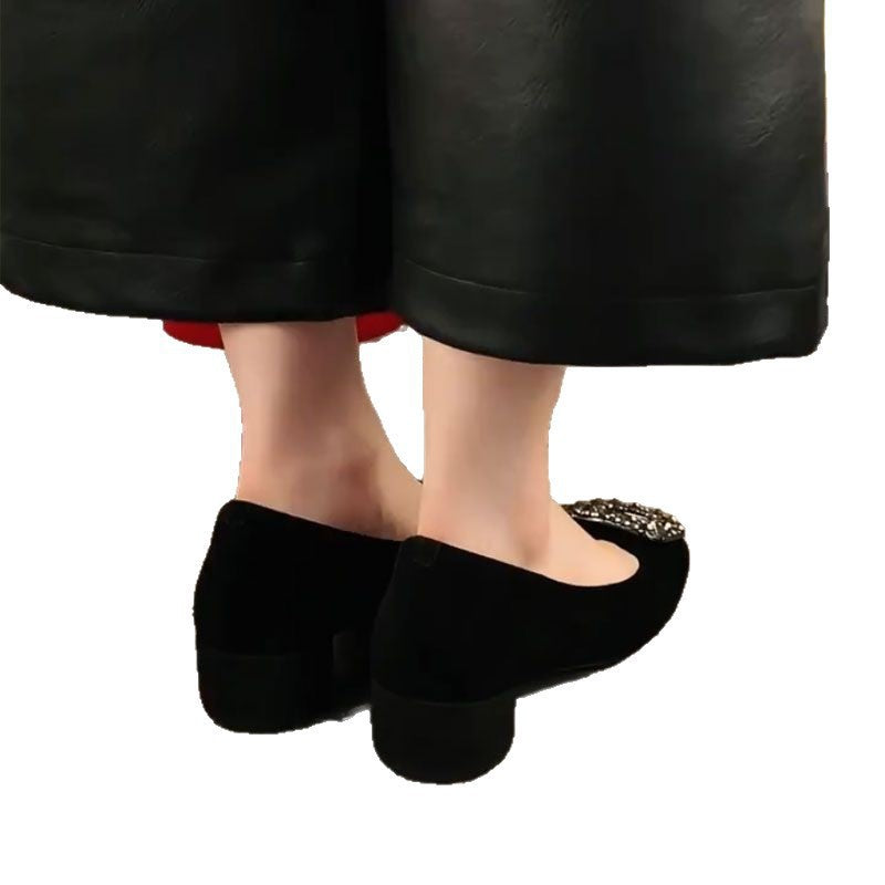 Damen Ballerinas Funkelnd Mit Schmuckapplikation Elegante Schuhe