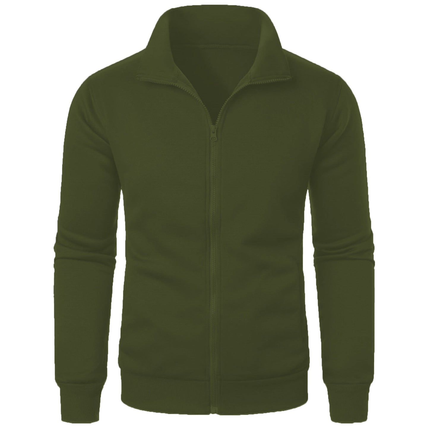 Herren Sportjacke Mit Hochem Kragen Reißverschluss Modern