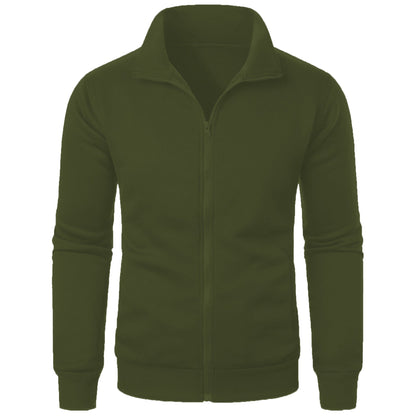 Herren Sportjacke Mit Hochem Kragen Reißverschluss Modern