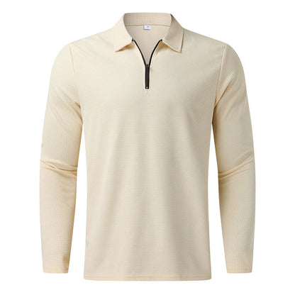 Herren Polo-Shirt Langarm Modern Atmungsaktiv