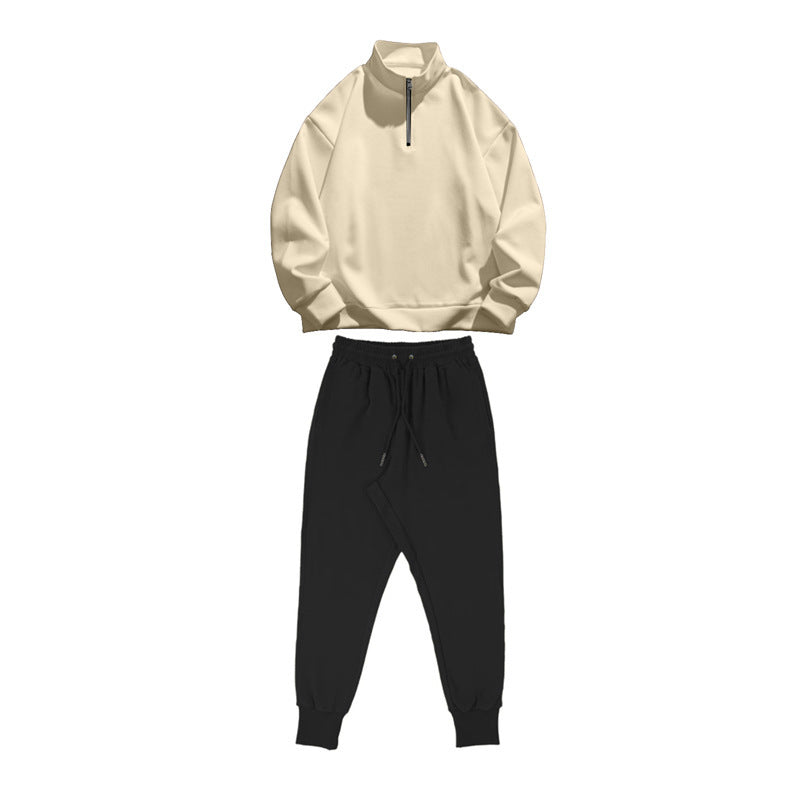 Herren Trainingsanzug Set Sportlich Modern mit Taschen