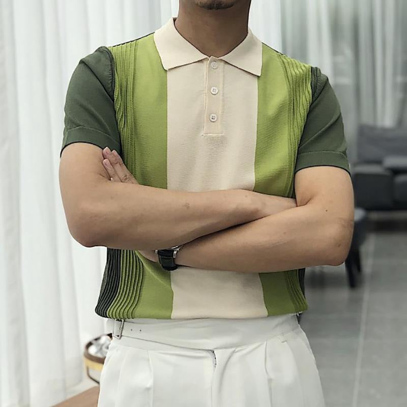 Herren Polo-Shirt Modern mit Struktur Optik Berlin - BerlinGlamour