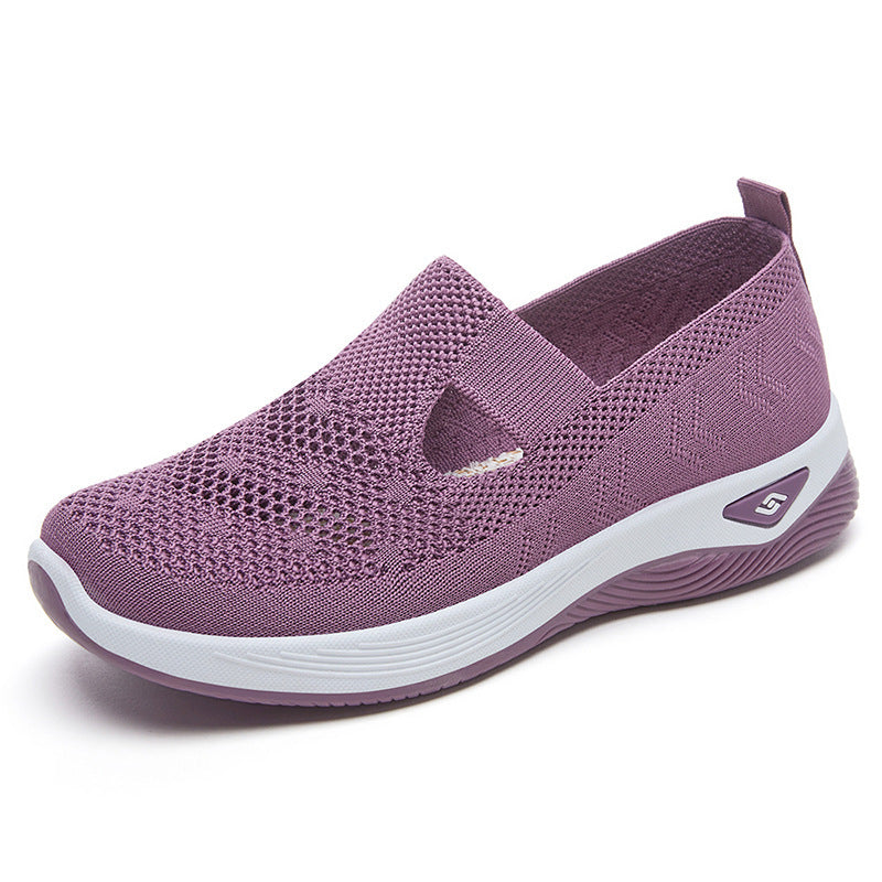 Damen Slipper Bequem Atmungsaktiv Knit Schuhe Warm