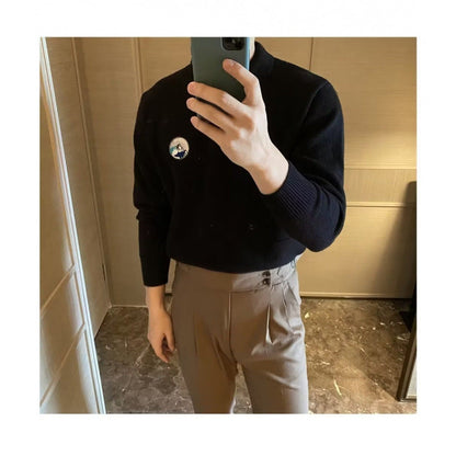Herren Polo Pullover Modern Lässig Hochwertig