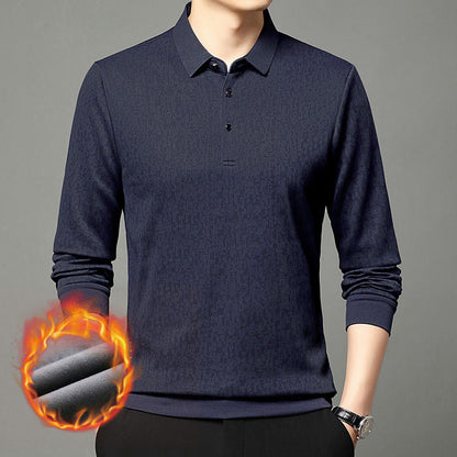 Herren Poloshirt Langarm Feuchtigkeitsregulierend Modern