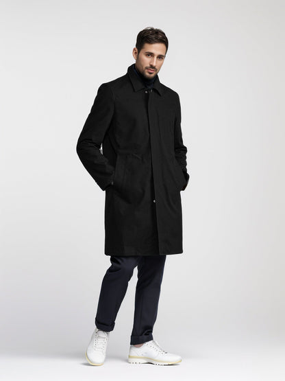 Herren Mantel Eleganter Wintermantel Mit Taschen