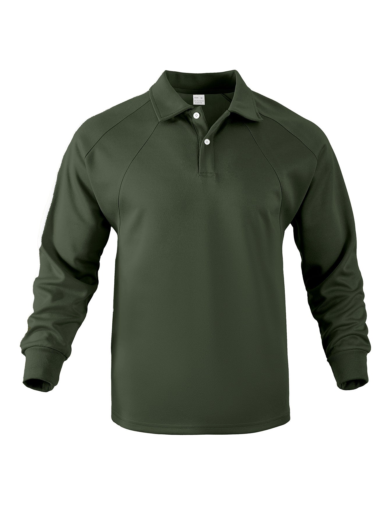 Herren Sportpoloshirt Langarm Modern Strukturdesign Bequem