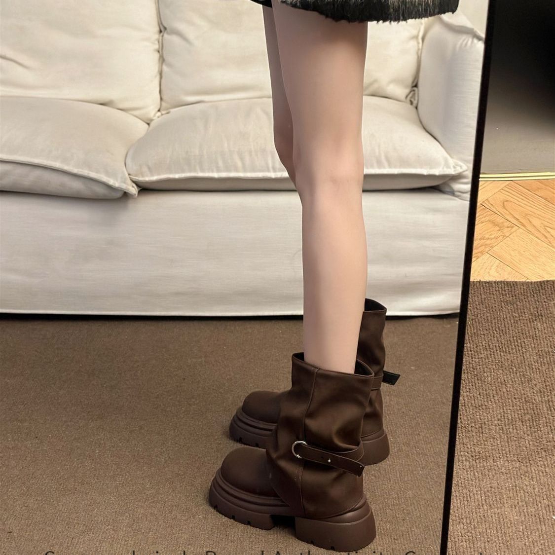 Damen Winterstiefel Warm Robust Schnee Stiefel Mode
