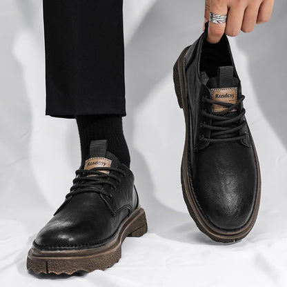 Damen Schnürschuhe Robust Leder Rutschfest