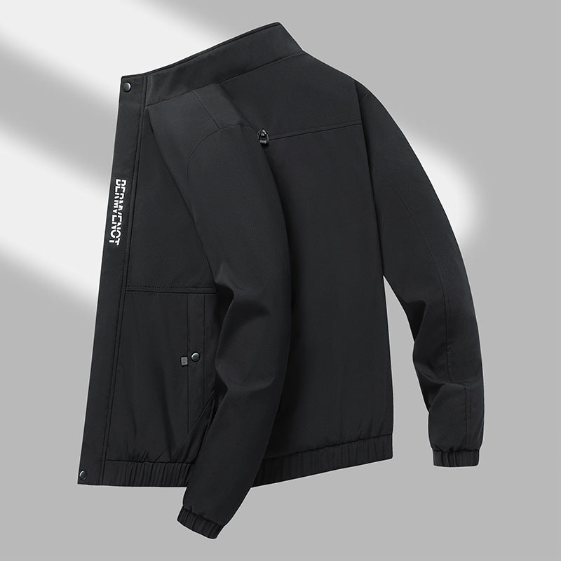 Herren Übergangsjacke Modern mit Verstellbaren Ärmeln und Taschen