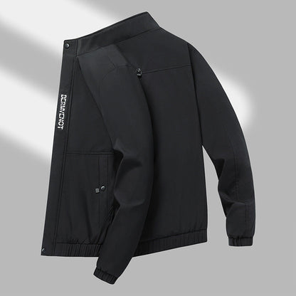 Herren Übergangsjacke Modern mit Verstellbaren Ärmeln und Taschen