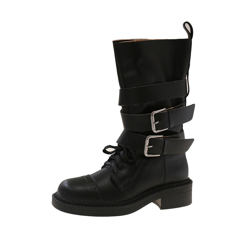 Damen Stiefel Modisch Braun Winter