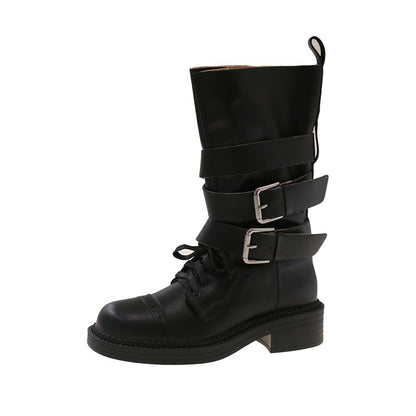 Damen Stiefel Modisch Braun Winter