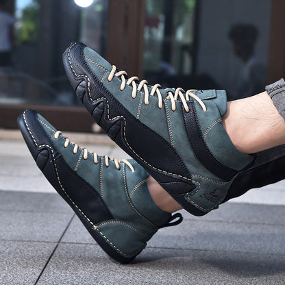 Herren Lederschuhe Echtleder Schwarz Elegant