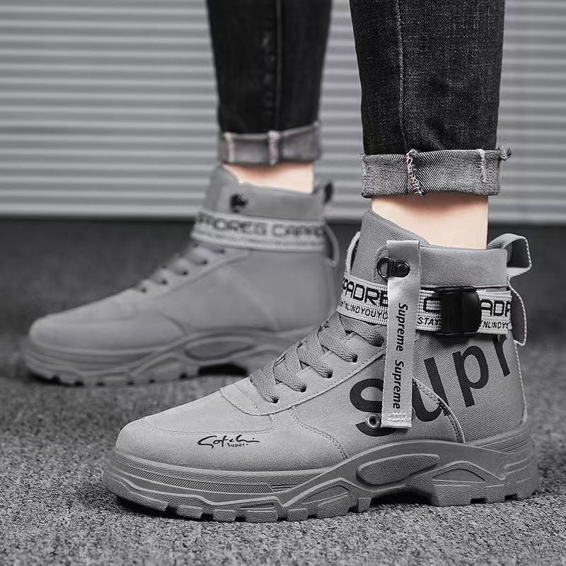 Damen Sneaker High-Top Knöchelriemen Verstellbar Trendy Damenmode