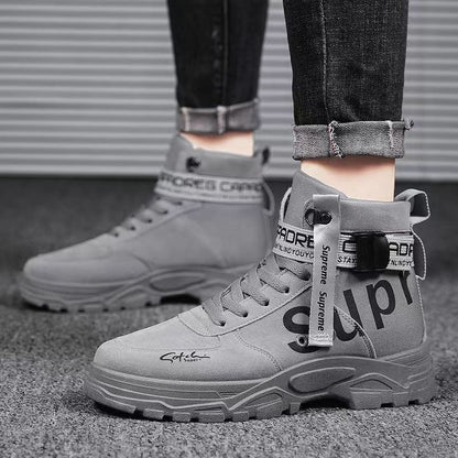 Damen Sneaker High-Top Knöchelriemen Verstellbar Trendy Damenmode