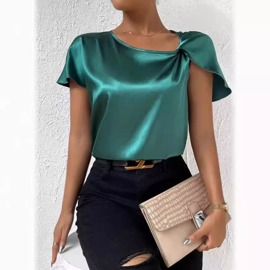 Elegantes Damen-Top aus Satin - BerlinGlamour