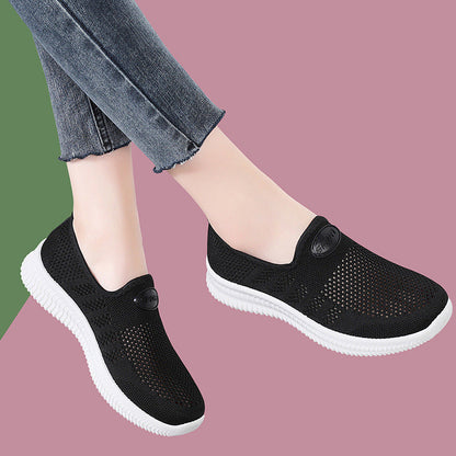 Damen Slip-On Schuhe Bequem atmungsaktiv Freizeit