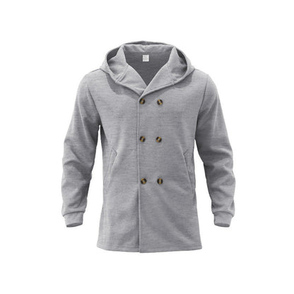 Herren Mantel Gefüttert Stilvolle Winterjacke